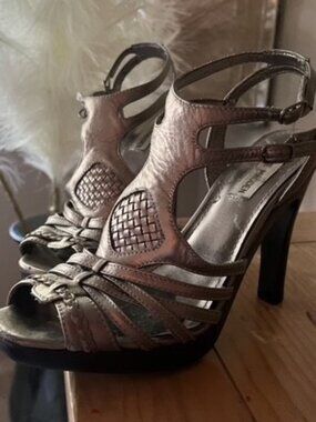 Steve Madden Bronze Metallic Gladiator Sandals